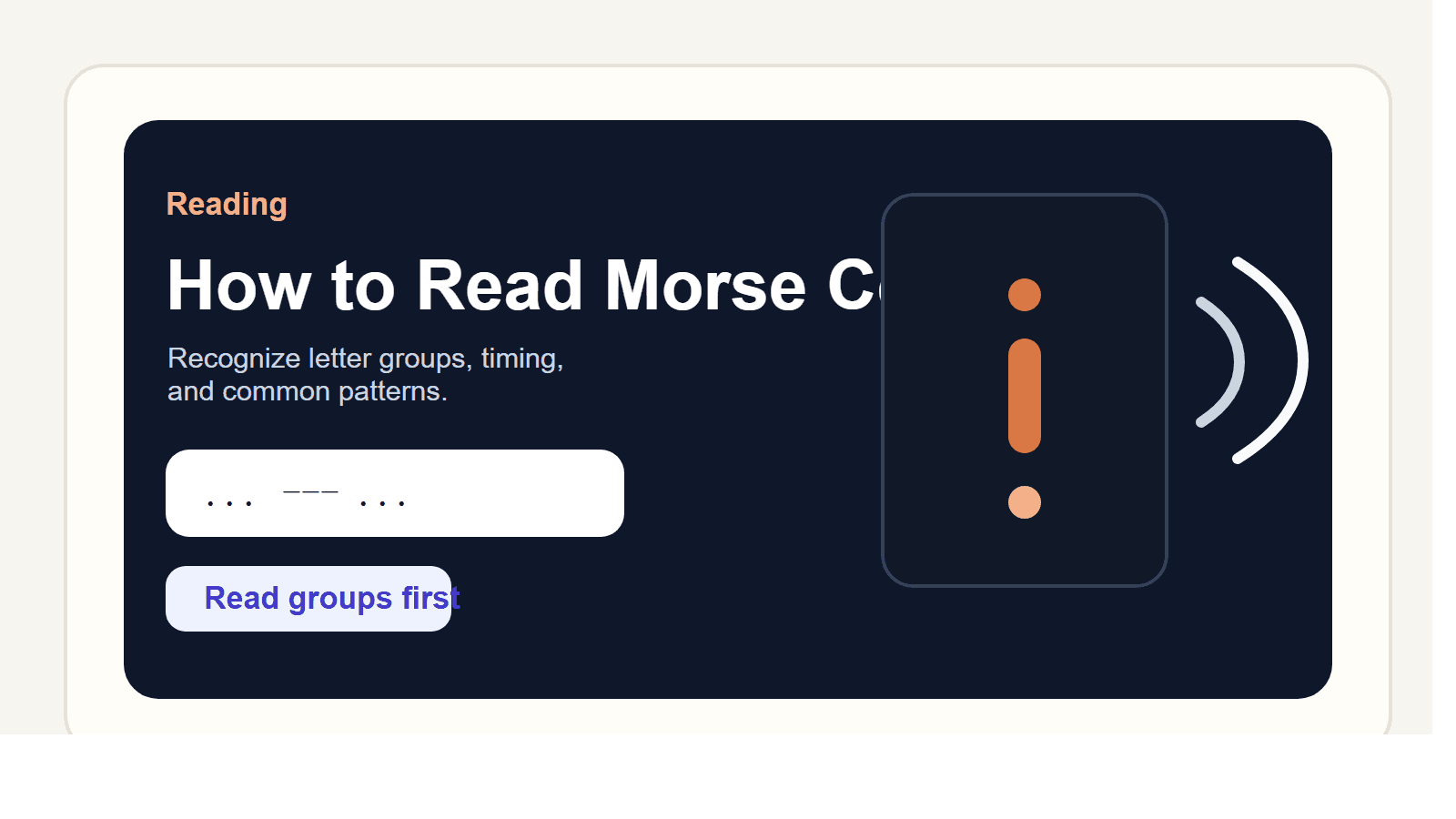 How to Read Morse Code article cover image